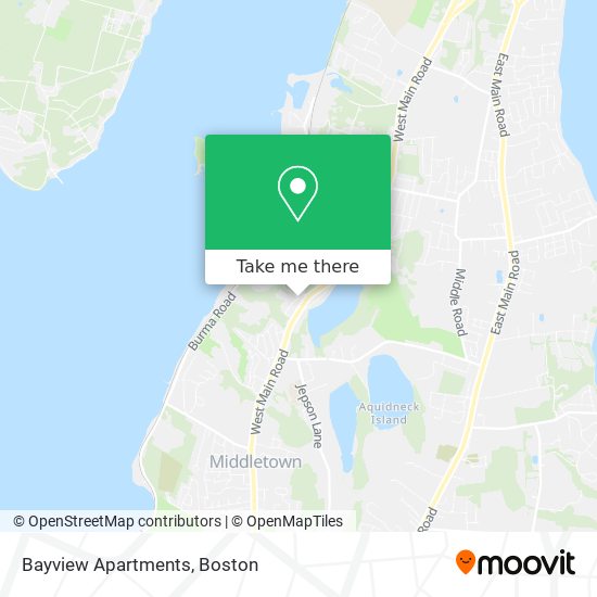 Mapa de Bayview Apartments