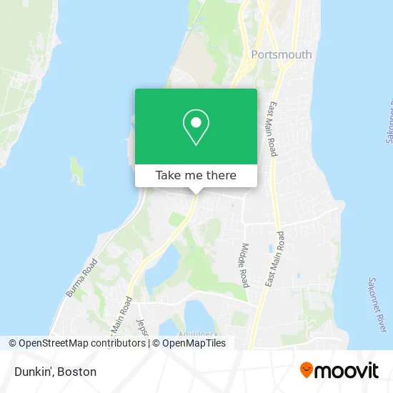 Dunkin' map
