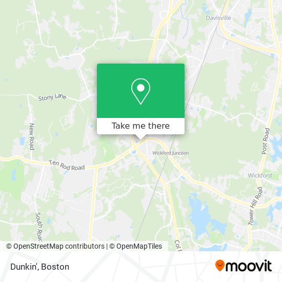 Dunkin' map