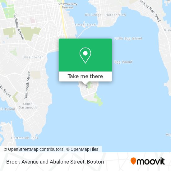 Brock Avenue and Abalone Street map