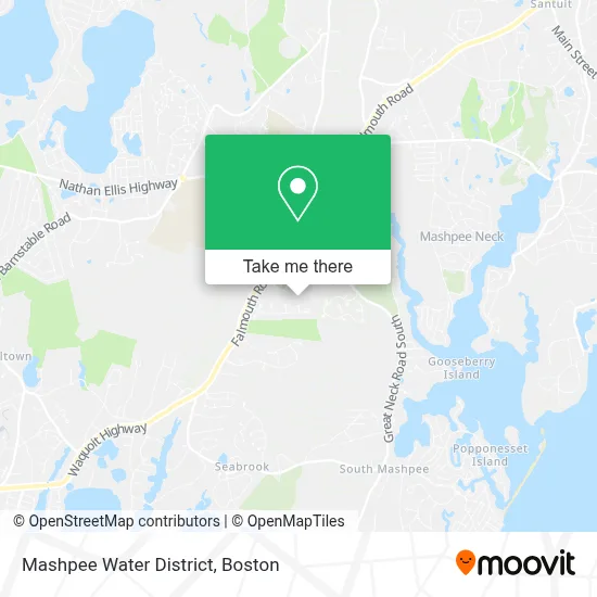 Mashpee Water District map