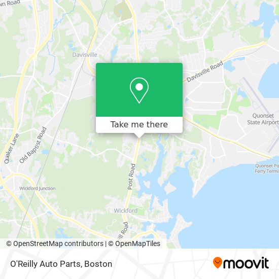 O'Reilly Auto Parts map