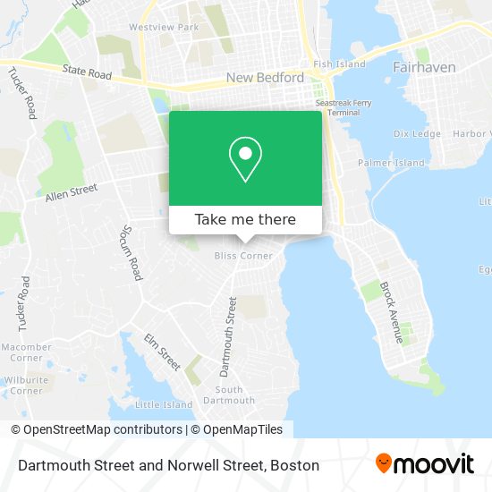 Mapa de Dartmouth Street and Norwell Street