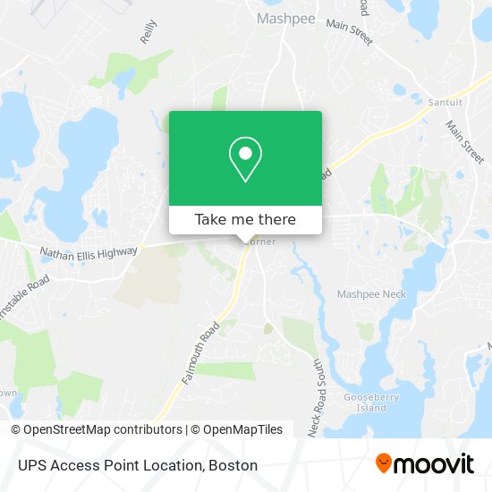 UPS Access Point Location map