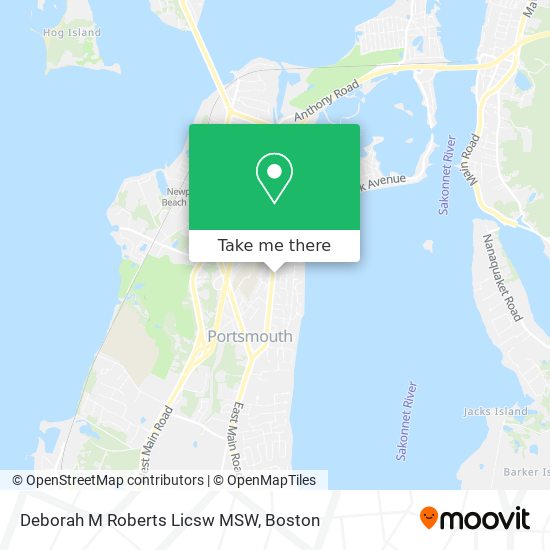 Deborah M Roberts Licsw MSW map
