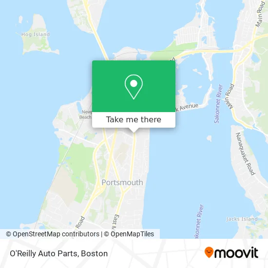 O'Reilly Auto Parts map