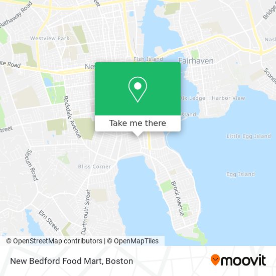 New Bedford Food Mart map