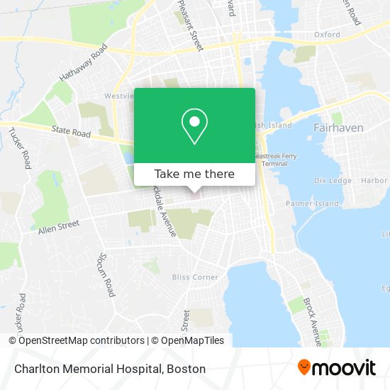 Charlton Memorial Hospital map