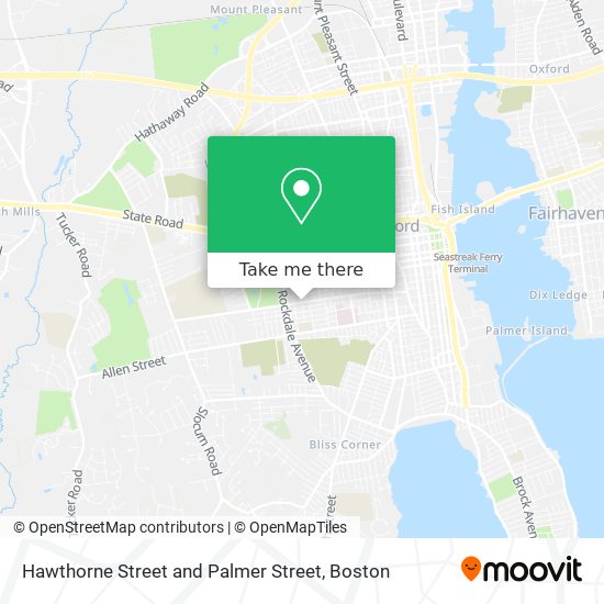 Mapa de Hawthorne Street and Palmer Street