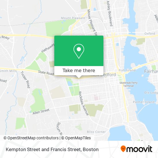 Mapa de Kempton Street and Francis Street