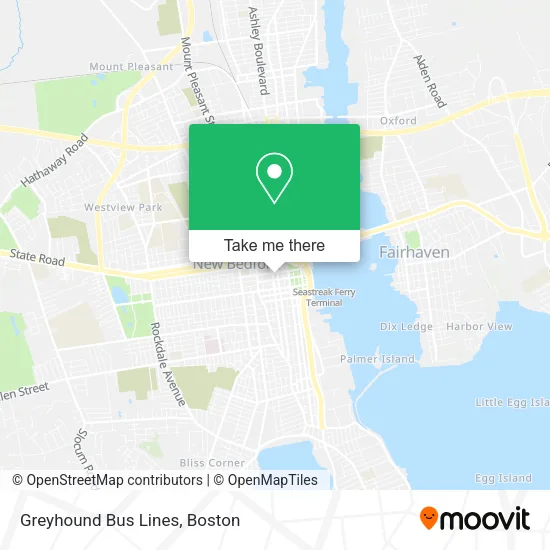 Mapa de Greyhound Bus Lines