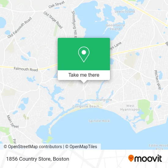 1856 Country Store map