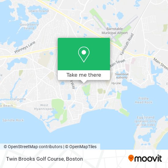 Twin Brooks Golf Course map