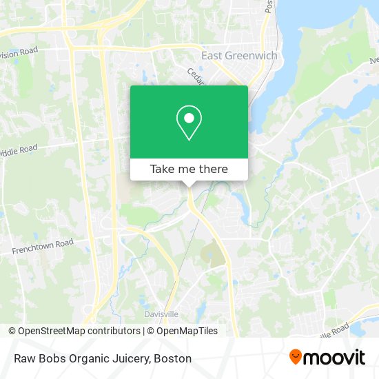 Raw Bobs Organic Juicery map