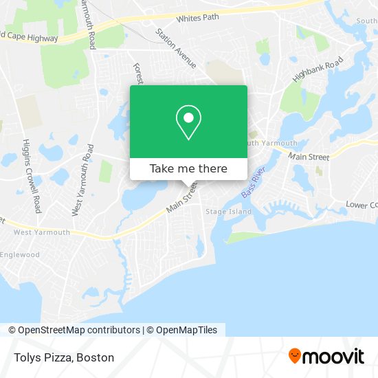 Tolys Pizza map
