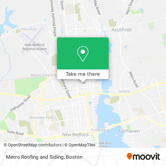 Metro Roofing and Siding map