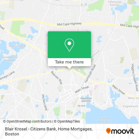 Mapa de Blair Krosel - Citizens Bank, Home Mortgages