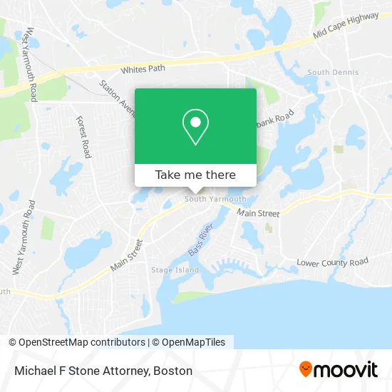 Michael F Stone Attorney map