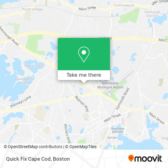 Quick Fix Cape Cod map