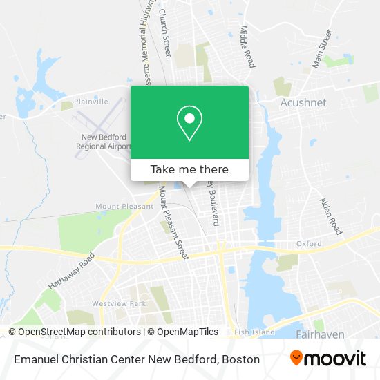 Mapa de Emanuel Christian Center New Bedford