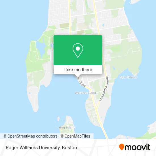 Roger Williams University map