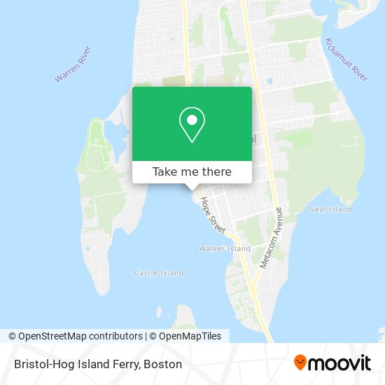Mapa de Bristol-Hog Island Ferry