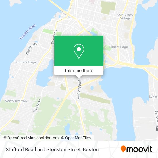 Mapa de Stafford Road and Stockton Street