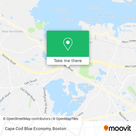 Mapa de Cape Cod Blue Economy