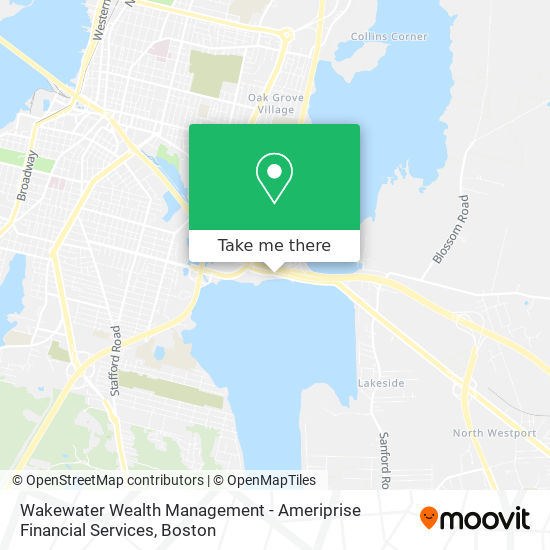 Mapa de Wakewater Wealth Management - Ameriprise Financial Services