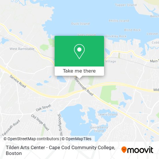 Mapa de Tilden Arts Center - Cape Cod Community College