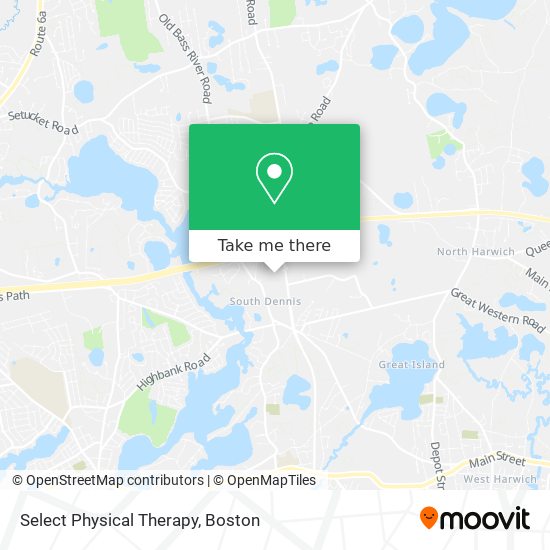 Select Physical Therapy map