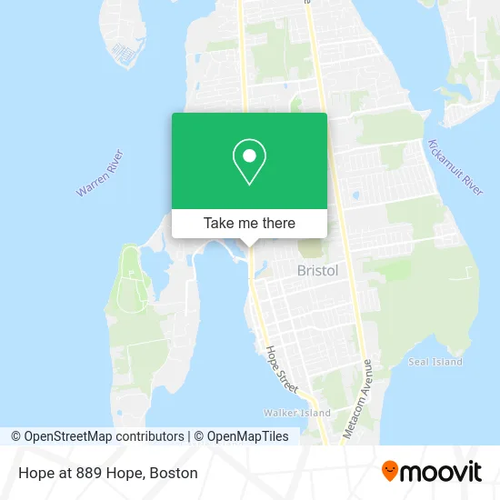 Hope at 889 Hope map