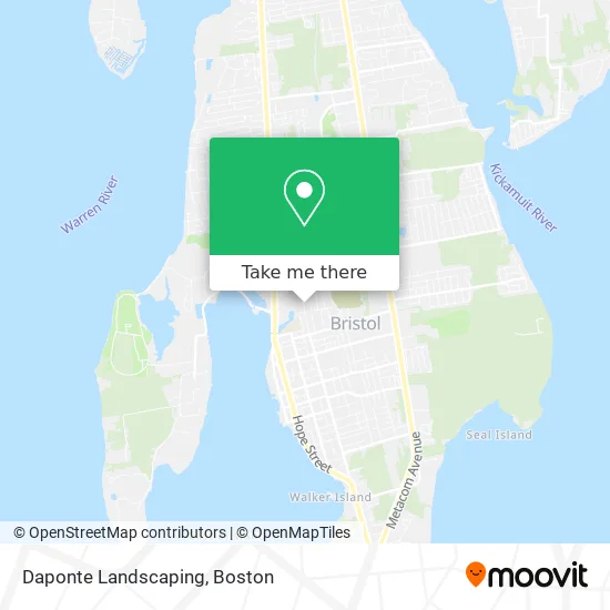 Daponte Landscaping map
