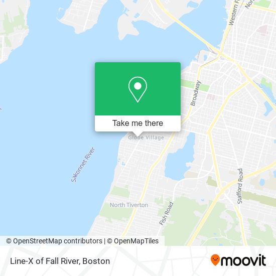 Line-X of Fall River map