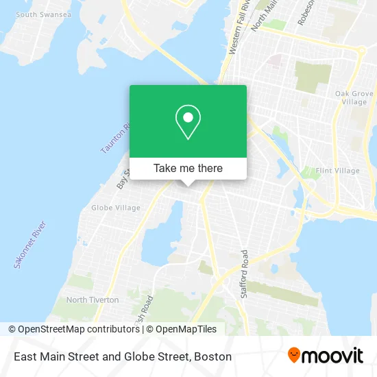 Mapa de East Main Street and Globe Street