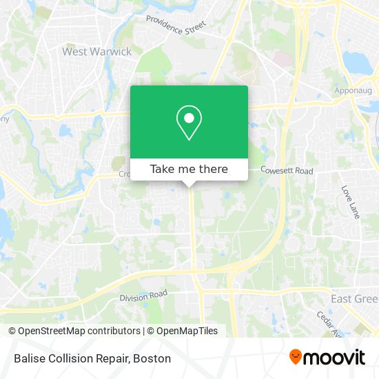 Balise Collision Repair map