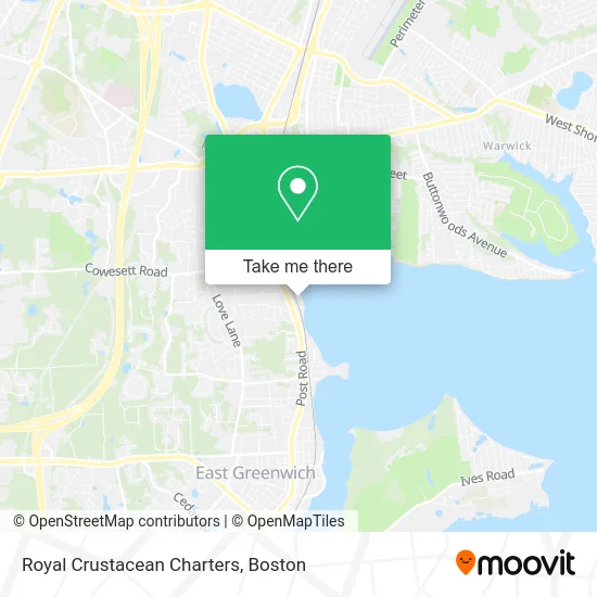 Royal Crustacean Charters map