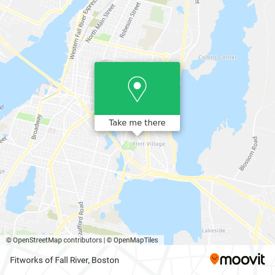 Fitworks of Fall River map