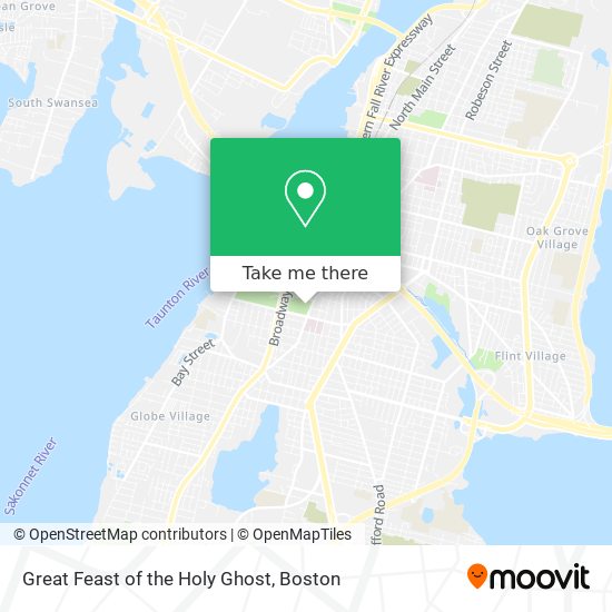 Great Feast of the Holy Ghost map