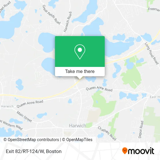 Exit 82/RT-124/W map