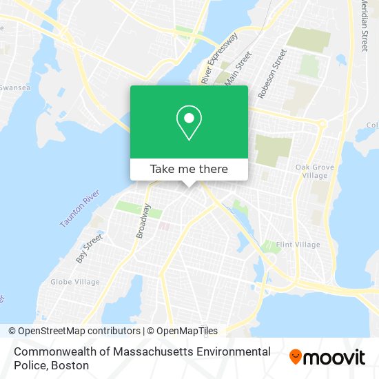 Commonwealth of Massachusetts Environmental Police map