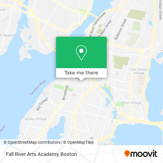 Fall River Arts Academy map