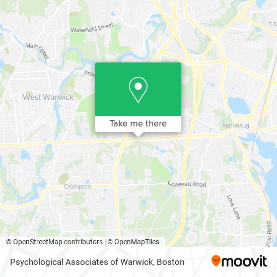 Psychological Associates of Warwick map