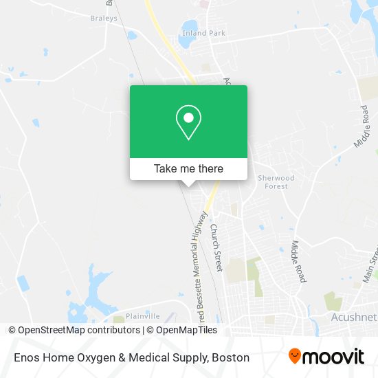 Mapa de Enos Home Oxygen & Medical Supply