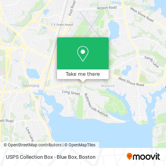 USPS Collection Box - Blue Box map