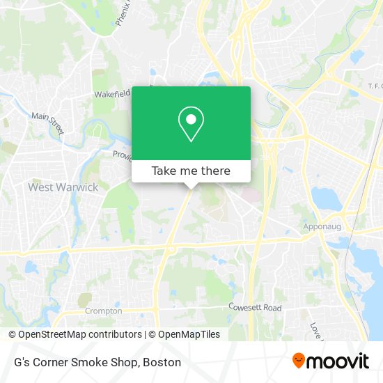 Mapa de G's Corner Smoke Shop