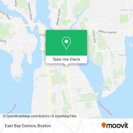 East Bay Comics map