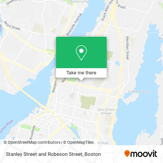 Stanley Street and Robeson Street map