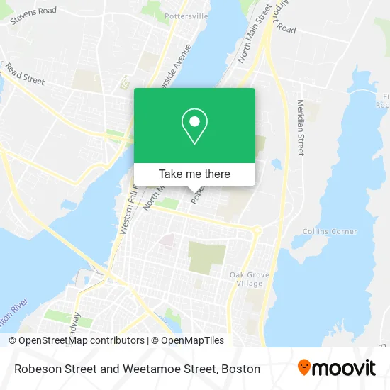 Mapa de Robeson Street and Weetamoe Street