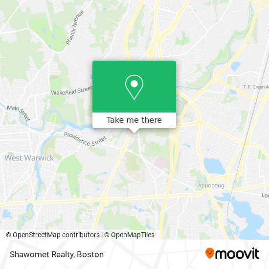 Mapa de Shawomet Realty